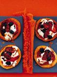 Tartlets with Mozzarella, Dried Tomatoes and Olives-Steve Baxter-Photographic Print