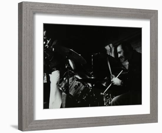 Steve Cook (Bass Guitar) and Alan Jackson (Drums) Playing at the Stables, Wavendon, Buckinghamshire-Denis Williams-Framed Photographic Print