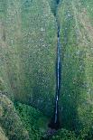 Waterfall Streaming down the Rock Face of Mt Waialeale in Kauai-Steve Heap-Photographic Print