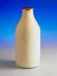 View of a Bottle of Full Fat Gold-top Milk-Steve Horrell-Photographic Print