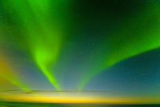 Northern Lights over the Sea, Beaufort Sea, ANWR, Alaska, USA-Steve Kazlowski-Photographic Print