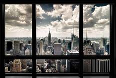 View of Manhattan, New York-Steve Kelley-Framed Premier Image Canvas