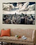 View of Manhattan, New York from Window-Steve Kelley-Framed Photographic Print