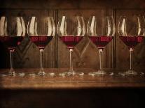 Glasses of Red Wine in a Row-Steve Lupton-Photographic Print