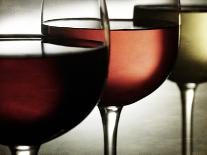 Glasses of Red Wine in a Row-Steve Lupton-Photographic Print