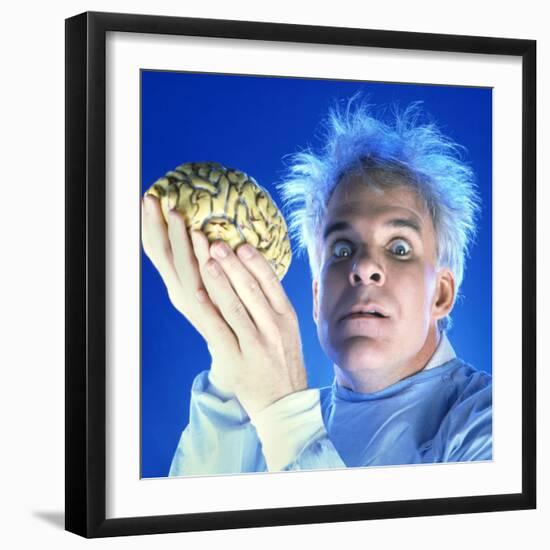 STEVE MARTIN. "THE MAN WITH TWO BRAINS" [1983], directed by CARL REINER.-null-Framed Photographic Print