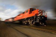 Speeding Locomotive-Steve mc-Laminated Photographic Print