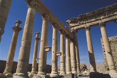 Syria, Palmyra, Colonnaded Street, the Decumanus-Steve Roxbury-Framed Premier Image Canvas