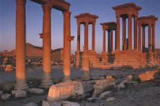 Syria, Palmyra, Colonnaded Street, the Decumanus-Steve Roxbury-Framed Premier Image Canvas