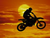 Motocross Racer Airborne-Steve Satushek-Photographic Print