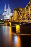 View over Cologne in the Evening, North Rhine-Westphalia, Germany-Steve Simon-Photographic Print