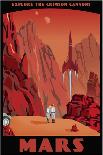 Crimson Canyons Of Mars-Steve Thomas-Giclee Print