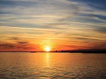 Pensacola Florida Sunset with Sailboat in Background-Steven D Sepulveda-Photographic Print