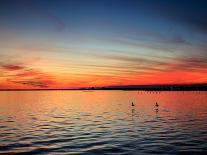 Pensacola Florida Sunset-Steven D Sepulveda-Framed Premier Image Canvas