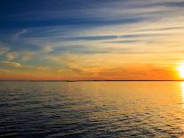 Pensacola Florida Sunset with Sailboat in Background-Steven D Sepulveda-Premier Image Canvas