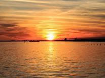 Pensacola Florida Sunset with Sailboat in Background-Steven D Sepulveda-Framed Premier Image Canvas