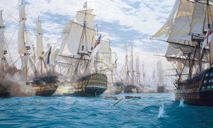 Battle Of Trafalgar by Steven Dews