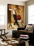 Dancing with a dog-Steven Lamb-Loft Art