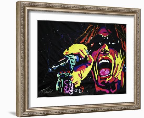 Steven Tyler 001-Rock Demarco-Framed Giclee Print