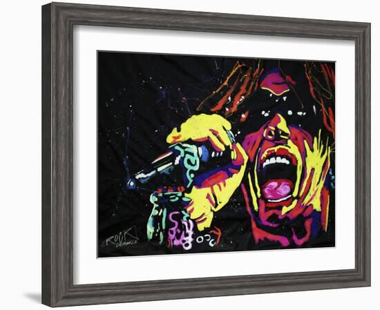 Steven Tyler 001-Rock Demarco-Framed Giclee Print