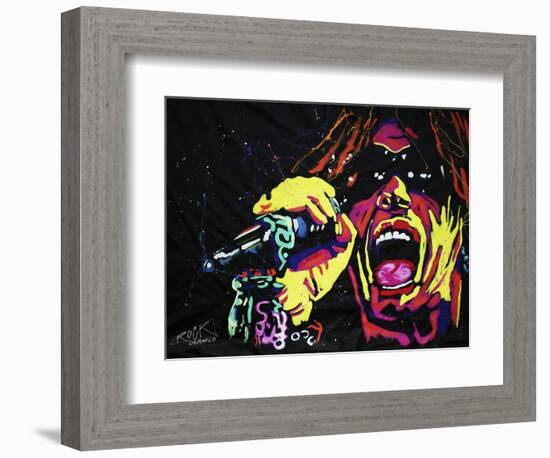 Steven Tyler 001-Rock Demarco-Framed Giclee Print