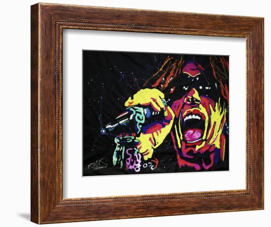 Steven Tyler 001-Rock Demarco-Framed Giclee Print