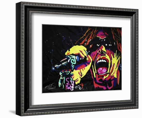 Steven Tyler 001-Rock Demarco-Framed Giclee Print