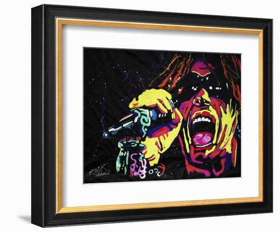 Steven Tyler 001-Rock Demarco-Framed Giclee Print
