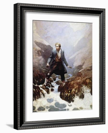 Stevenson: Kidnapped, 1913-Newell Convers Wyeth-Framed Giclee Print