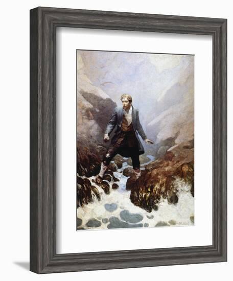 Stevenson: Kidnapped, 1913-Newell Convers Wyeth-Framed Giclee Print