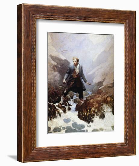 Stevenson: Kidnapped, 1913-Newell Convers Wyeth-Framed Giclee Print