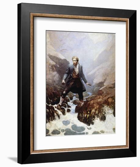 Stevenson: Kidnapped, 1913-Newell Convers Wyeth-Framed Giclee Print