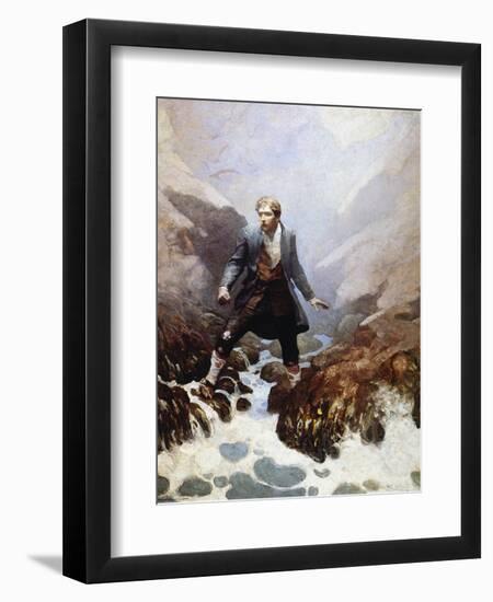 Stevenson: Kidnapped, 1913-Newell Convers Wyeth-Framed Giclee Print