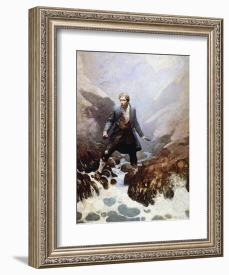 Stevenson: Kidnapped, 1913-Newell Convers Wyeth-Framed Premium Giclee Print
