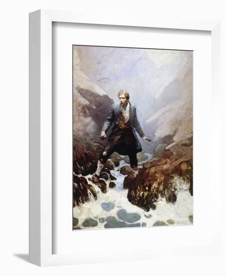 Stevenson: Kidnapped, 1913-Newell Convers Wyeth-Framed Premium Giclee Print