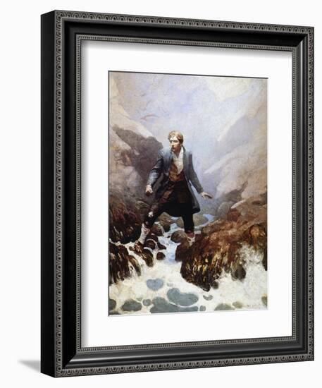 Stevenson: Kidnapped, 1913-Newell Convers Wyeth-Framed Premium Giclee Print