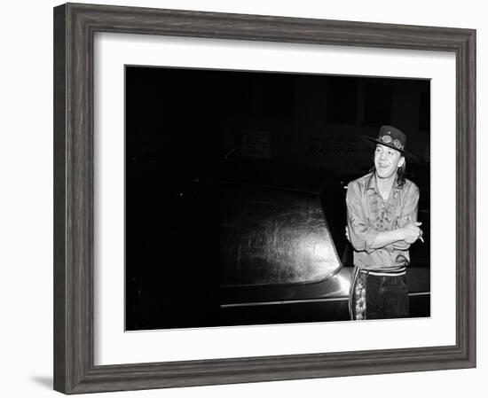 Stevie Ray Vaughan--Framed Premium Photographic Print