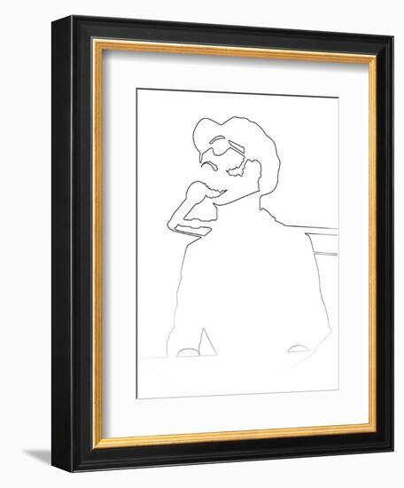 Stevie Wonder-Logan Huxley-Framed Art Print