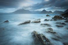 Swirling Tide and Beinn Chliaid, Isle of Barra, Outer Hebrides-Stewart Smith-Photographic Print