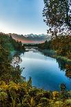 Mountain Range Reflections on the Peaceful Lake Ruataniwha at Twizel-Stewart Watson-Photographic Print