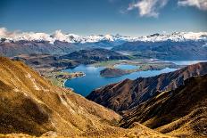 Mountain Range Reflections on the Peaceful Lake Ruataniwha at Twizel-Stewart Watson-Photographic Print