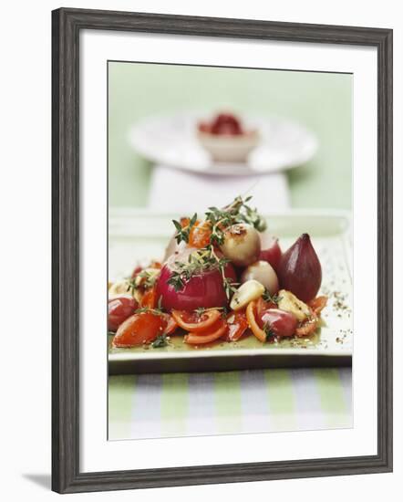 Stewed Red Onions with Tomatoes and Thyme-Luzia Ellert-Framed Photographic Print