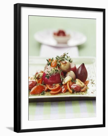 Stewed Red Onions with Tomatoes and Thyme-Luzia Ellert-Framed Photographic Print