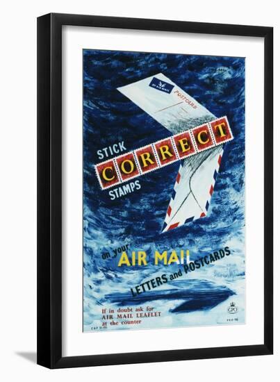 Stick Correct Stamps-Stan Krol-Framed Art Print