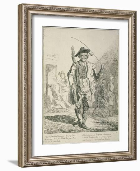 Stick Seller, Cries of London, 1760-Paul Sandby-Framed Giclee Print