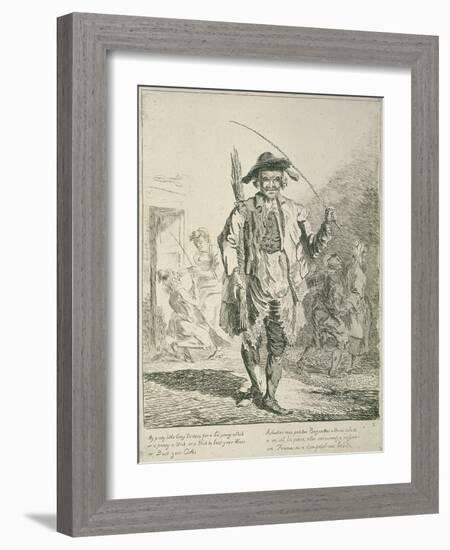 Stick Seller, Cries of London, 1760-Paul Sandby-Framed Giclee Print