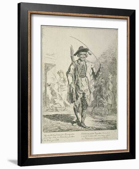 Stick Seller, Cries of London, 1760-Paul Sandby-Framed Giclee Print