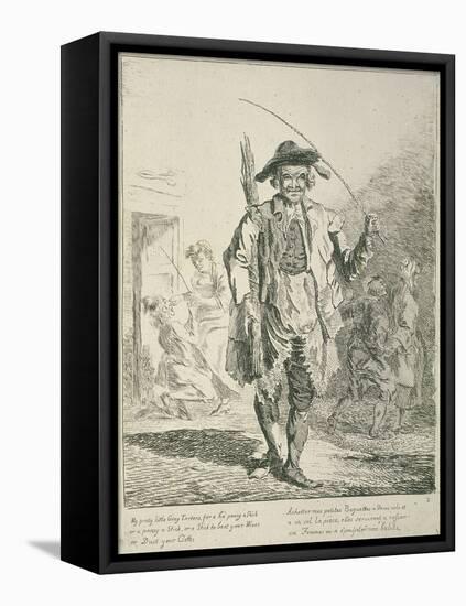 Stick Seller, Cries of London, 1760-Paul Sandby-Framed Premier Image Canvas