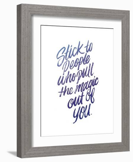 Stick To People Midnight Gradient-Ashley Santoro-Framed Giclee Print