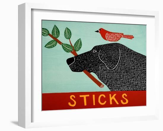 Sticks Black-Stephen Huneck-Framed Giclee Print